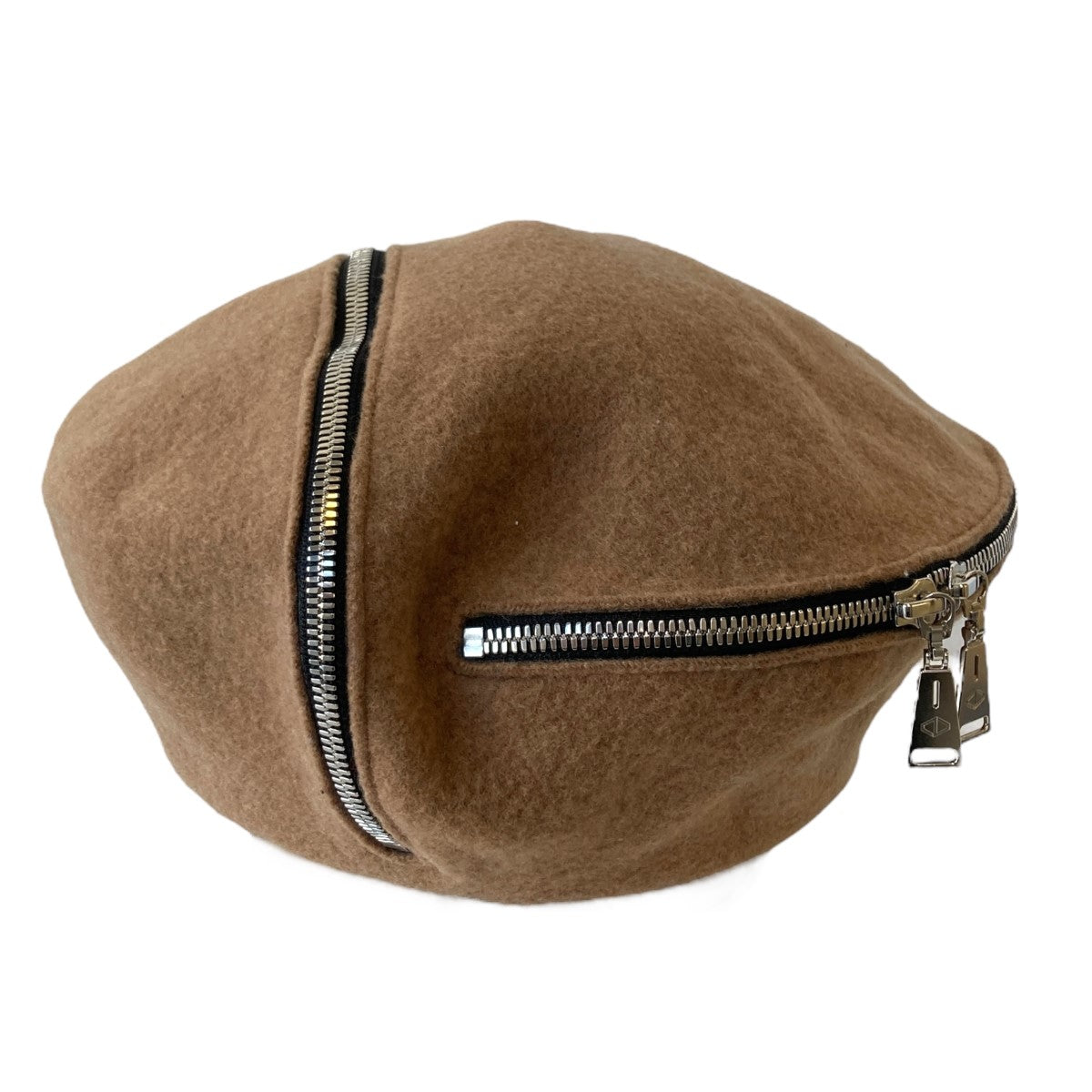 ACUOD by CHANU(アクオド バイ チャヌ) zip beret ベレー帽 ブラウン 