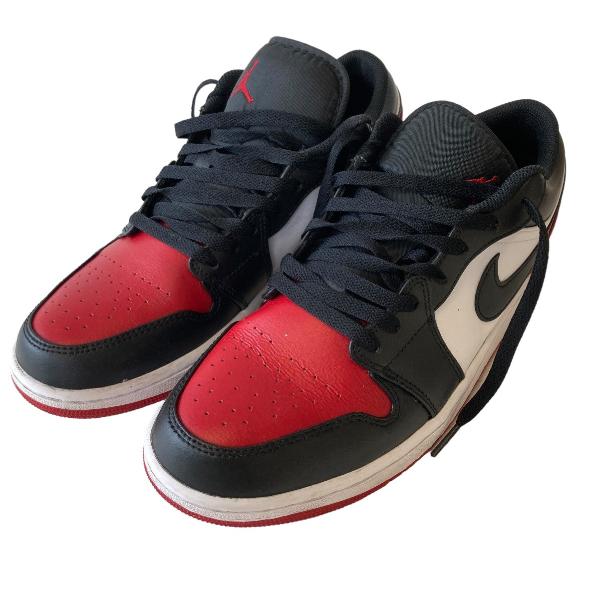 NIKE(ナイキ) AIR JORDAN 1 LOW BRED TOE 553558-161 レッド サイズ 14 ...