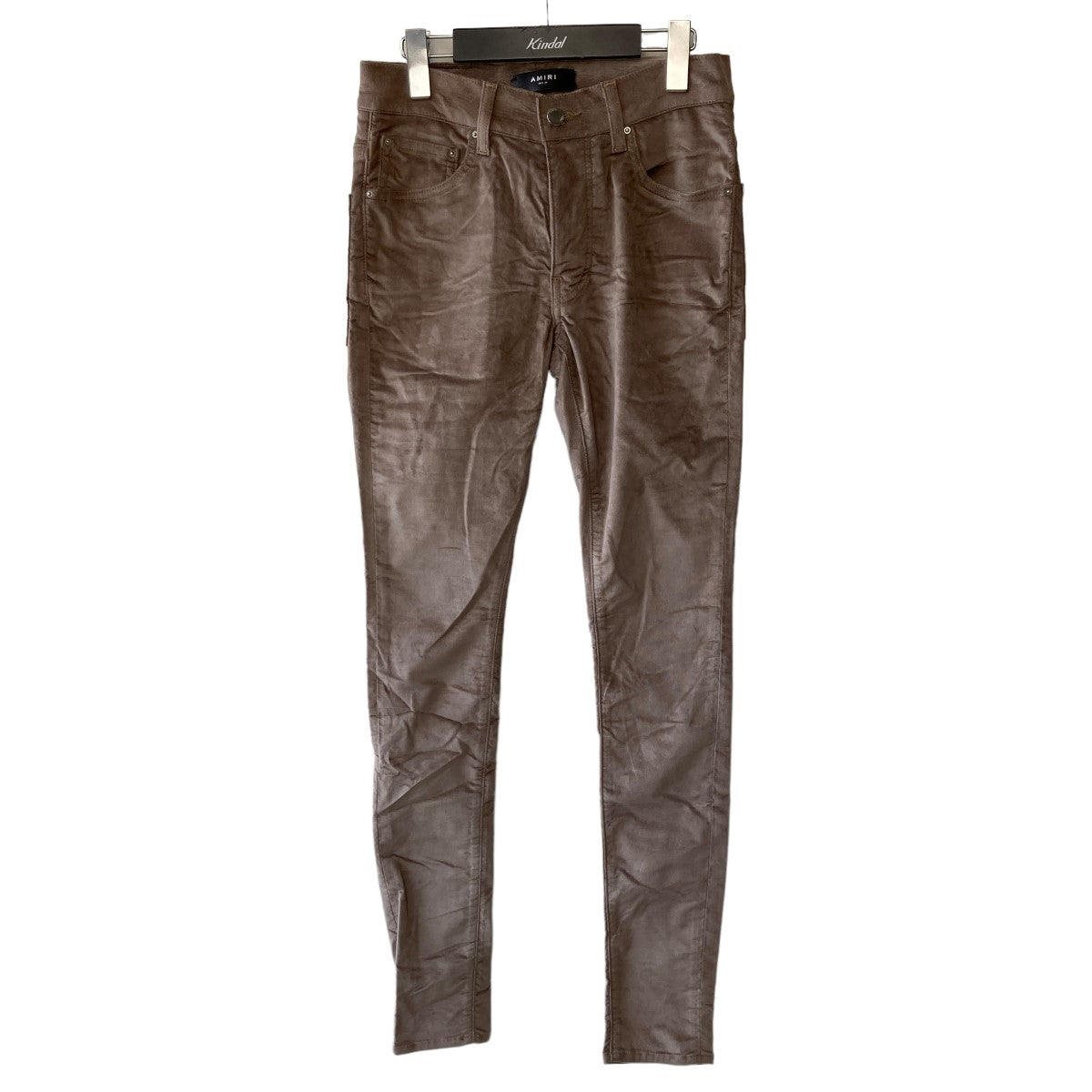 AMIRI(アミリ) Velour Skinny Stack Pantsベロアパンツy0m09459ve y0m09459ve サンド サイズ  73.5cm(W29)｜【公式】カインドオルオンライン ブランド古着・中古通販【kindal】