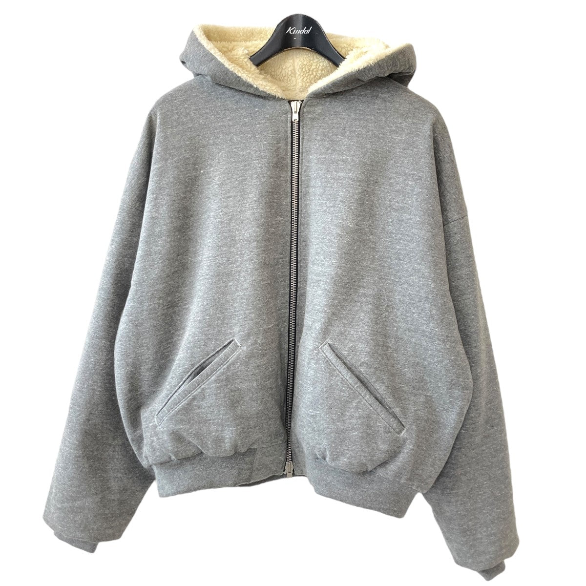 FEAR OF GOD(フィアオブゴッド) FIFTH COLLECTION Heavy Terry Alpaca Hoodie裏ボア　 ジップアップパーカー5c17fta 5c17fta グレー サイズ M｜【公式】カインドオルオンライン ブランド古着・中古通販【kindal】