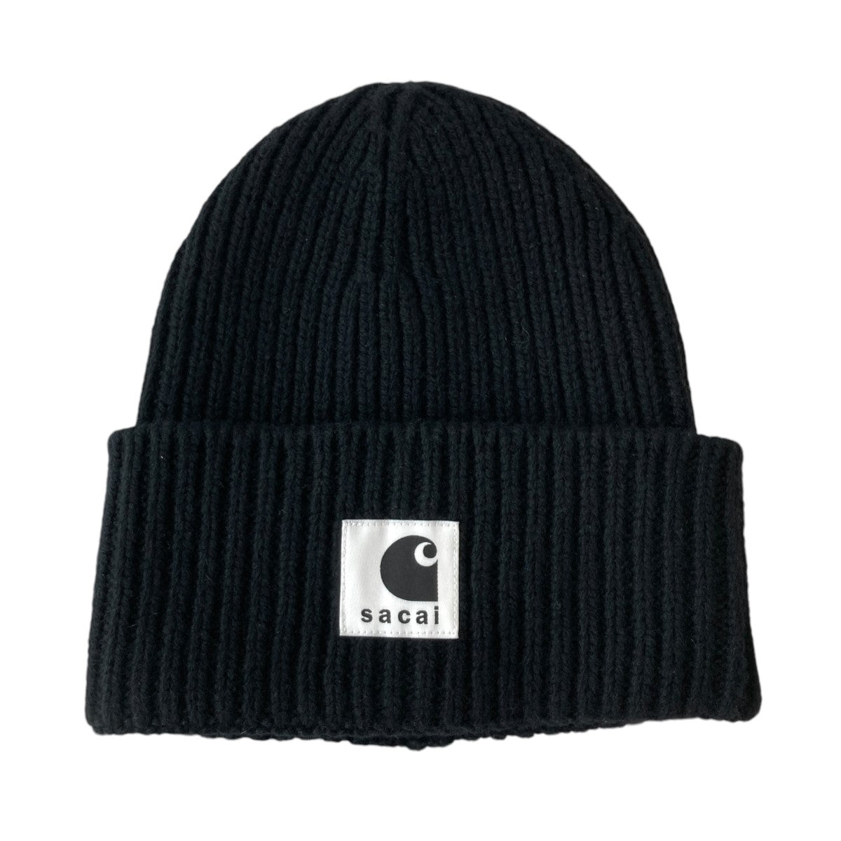 sacai×Carhartt WIP Beanieニットキャップ23-0558S 23-0558S ブラック サイズ  フリーサイズ｜【公式】カインドオルオンライン ブランド古着・中古通販【kindal】