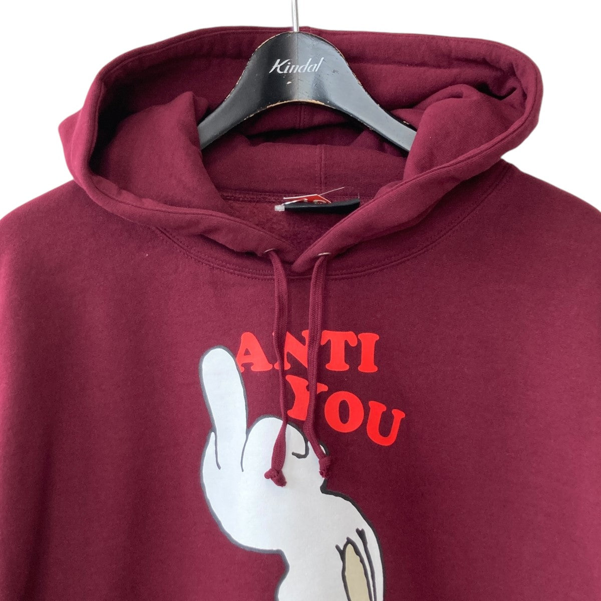 23SSAnti You Hoodedプルオーバーパーカー
