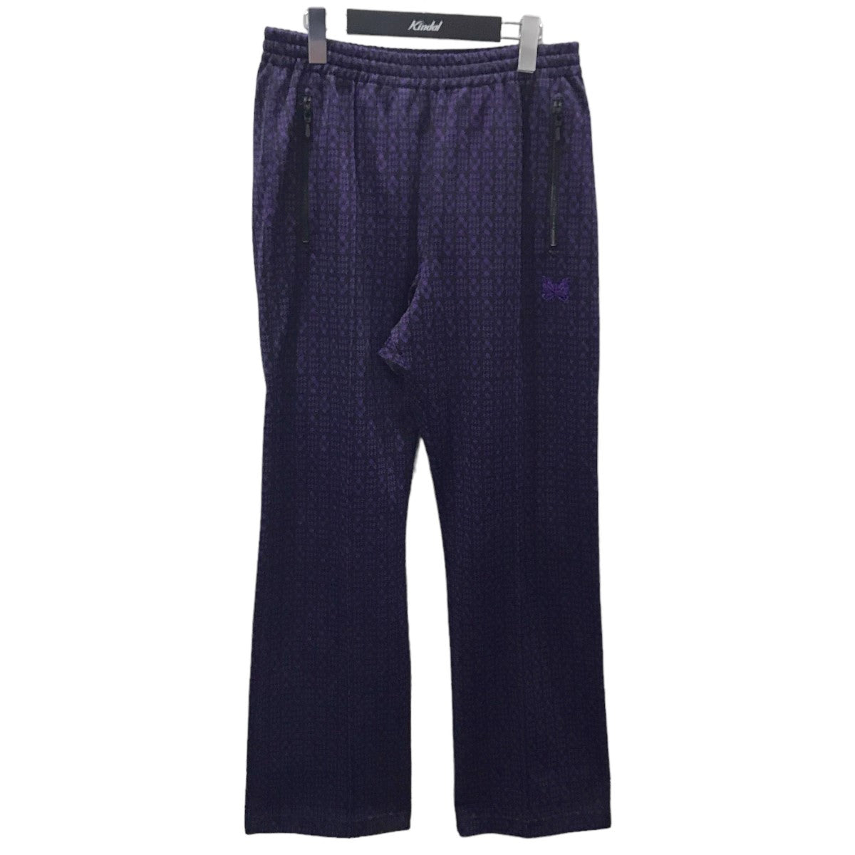 Needles(ニードルス) 21SS 総柄イージーパンツ Track Pant - Poly Jq．トラックパンツ ポリジャガード IN198  IN198 パープル・ブラック サイズ S｜【公式】カインドオルオンライン ブランド古着・中古通販【kindal】