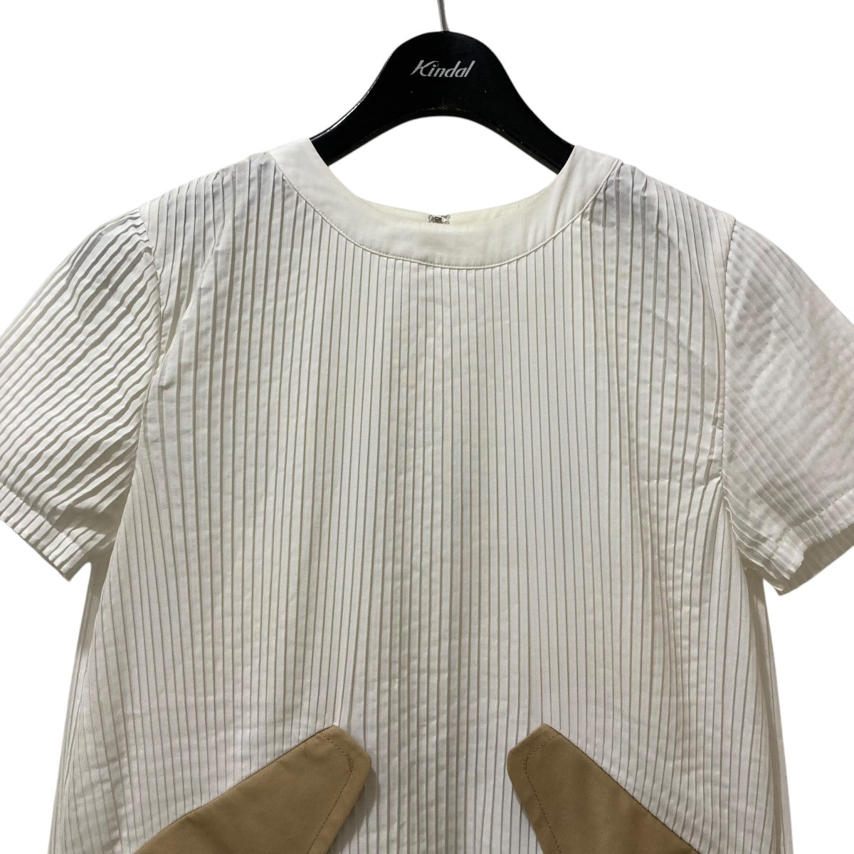 sacai バックオープンプリーツワンピース 古着・中古-3枚目のアイテム画像