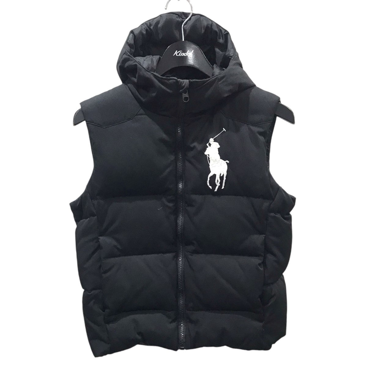 POLO RALPH LAUREN(ポロラルフローレン) ビッグポニー フーデッドダウンベスト ブラック サイズ M｜【公式】カインドオルオンライン  ブランド古着・中古通販【kindal】