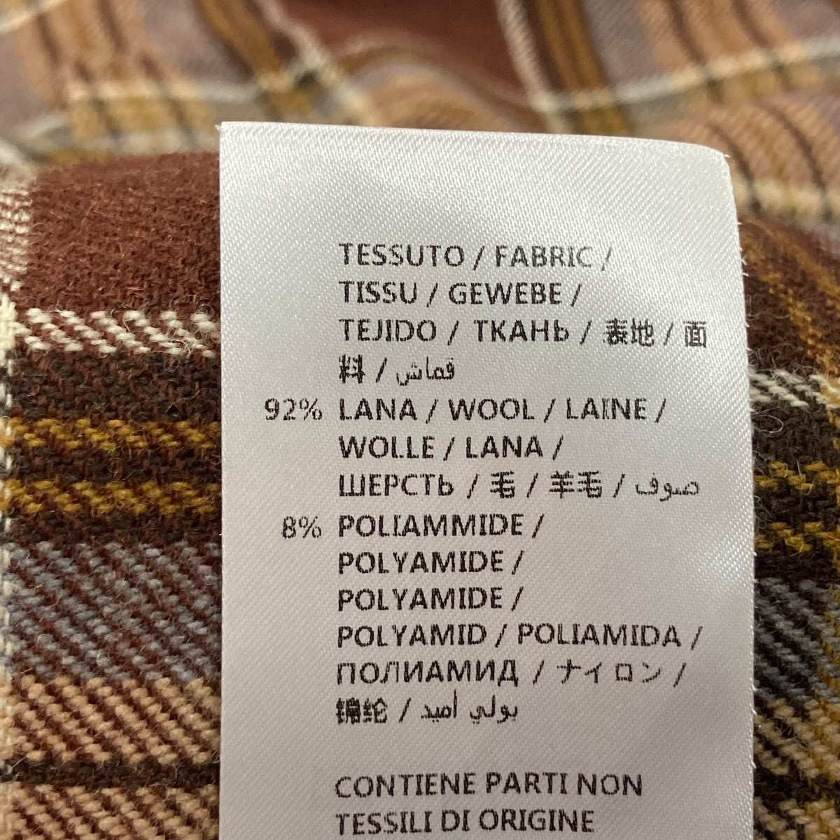 チェックウールシャツ