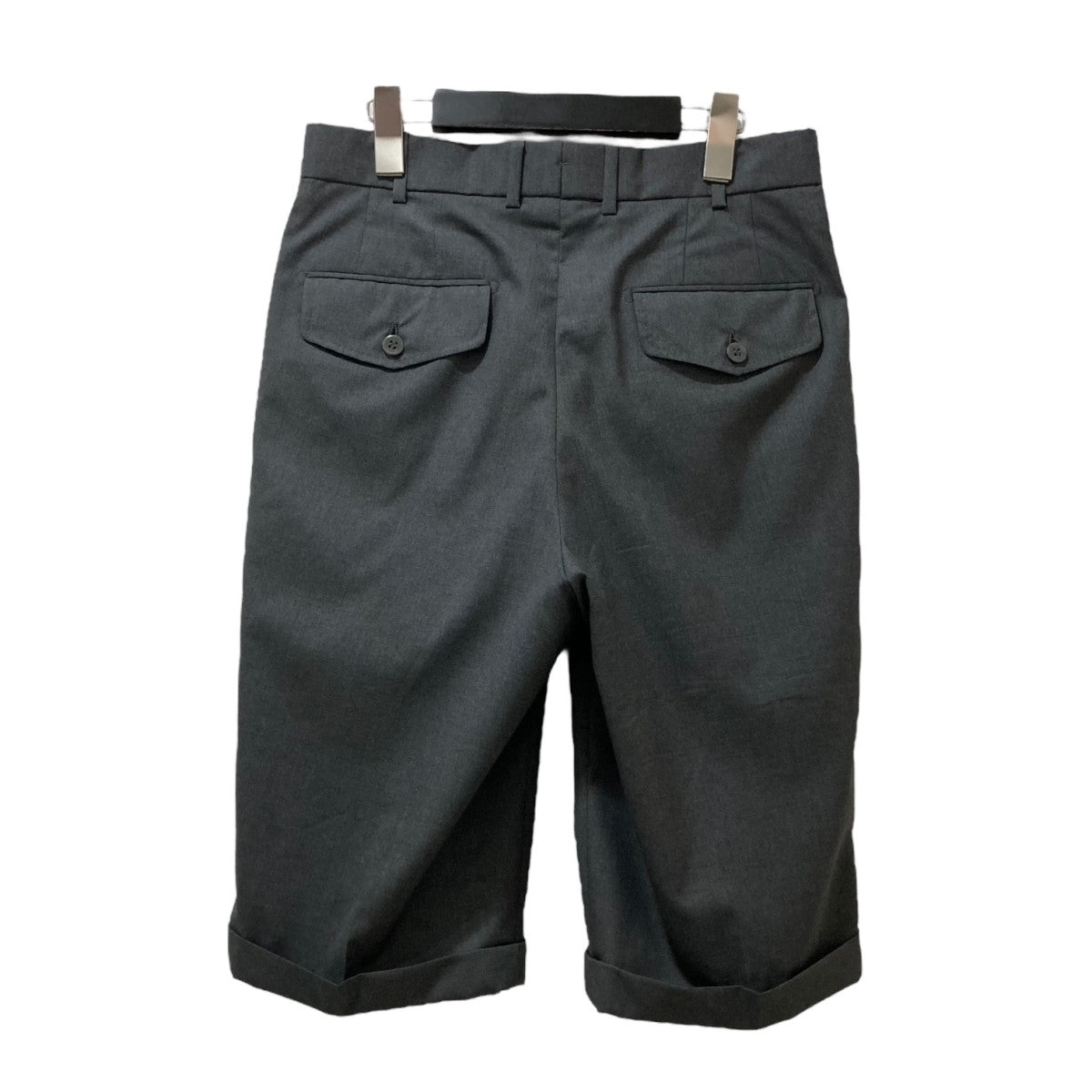 Q RETAILOR Vitale Barberis Canonico super 120sハーフパンツ 古着・中古-2枚目のアイテム画像