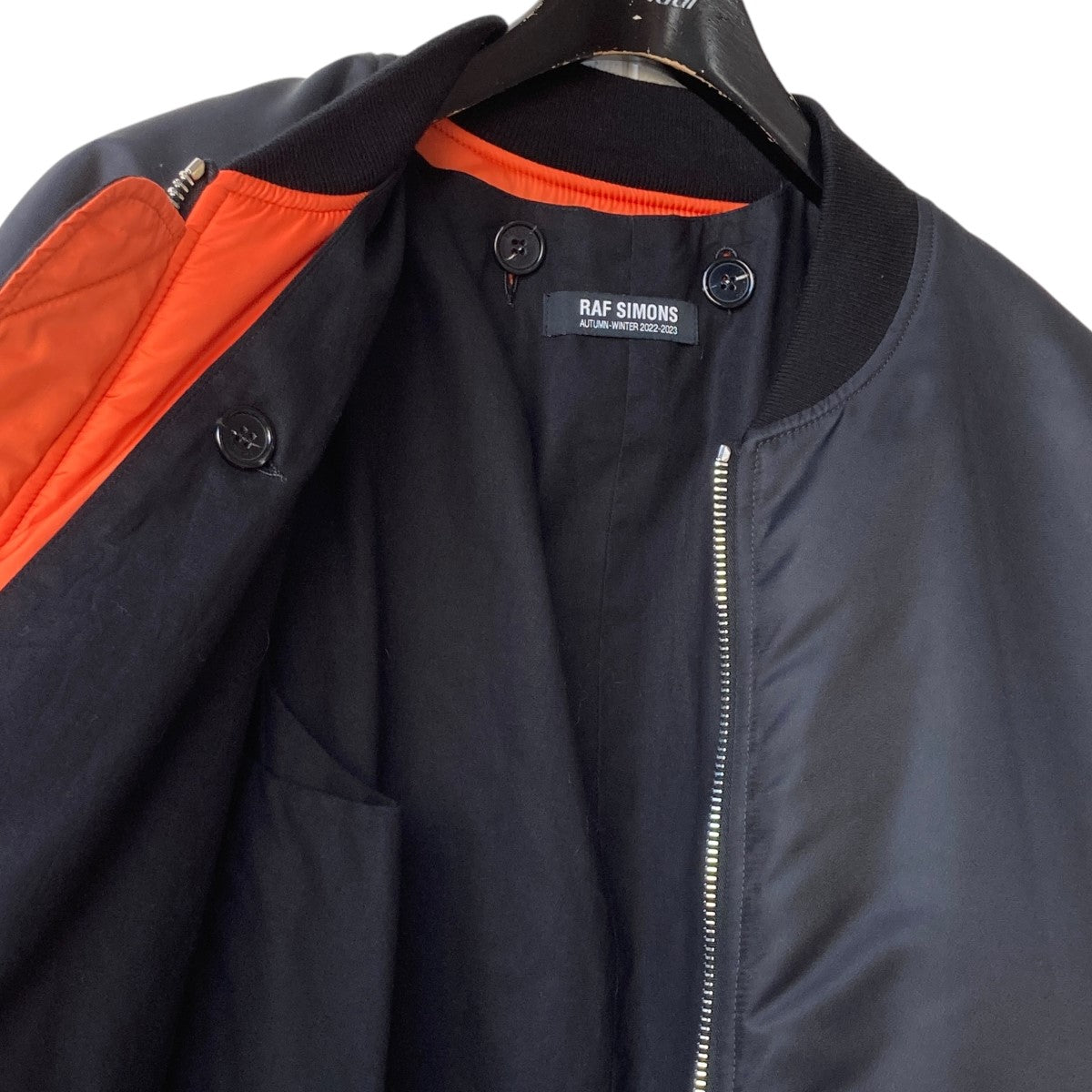 BOMBER WITH ELONGATED UNDERCOATレイヤード MA-1ジャケット222-m620a