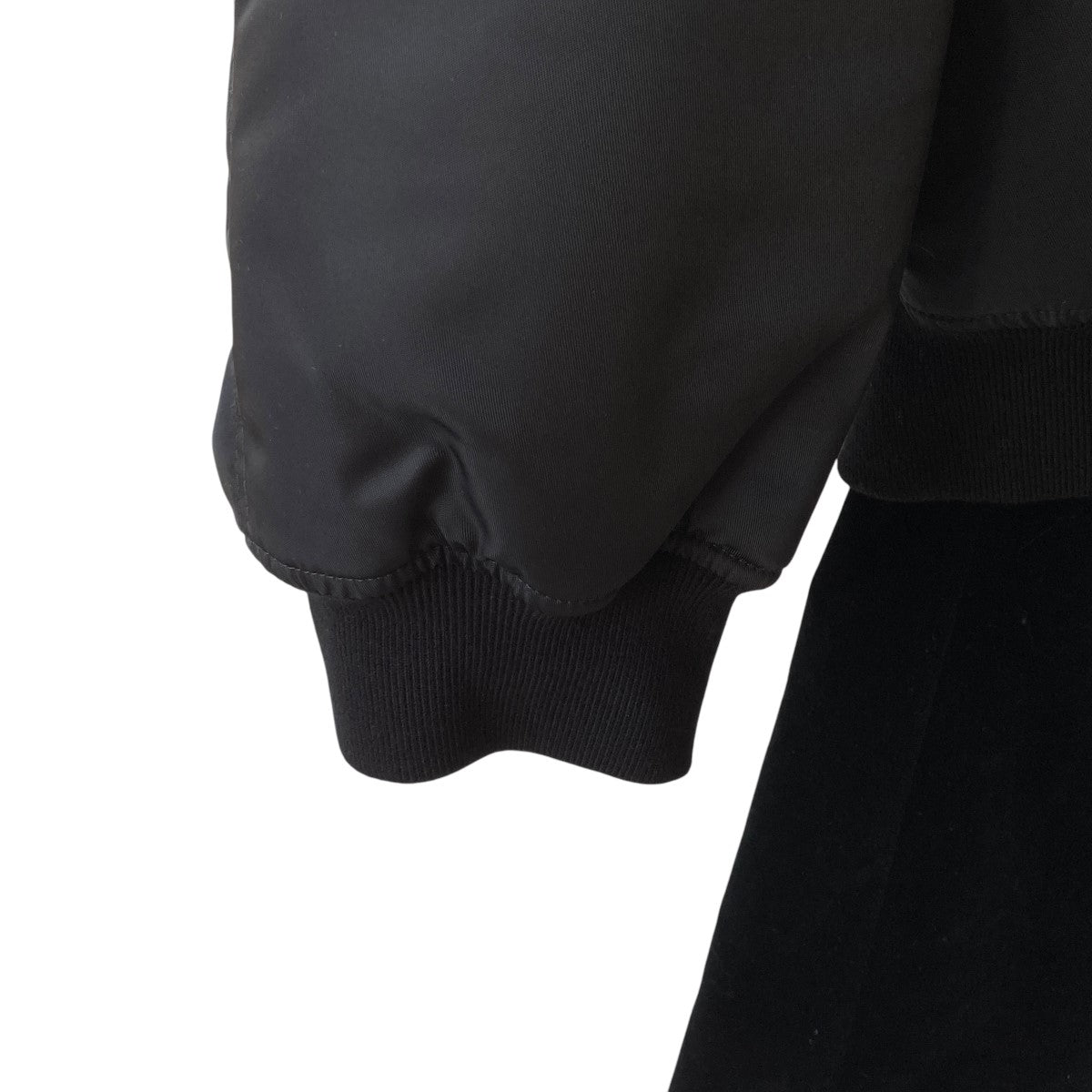 BOMBER WITH ELONGATED UNDERCOATレイヤード MA-1ジャケット222-m620a