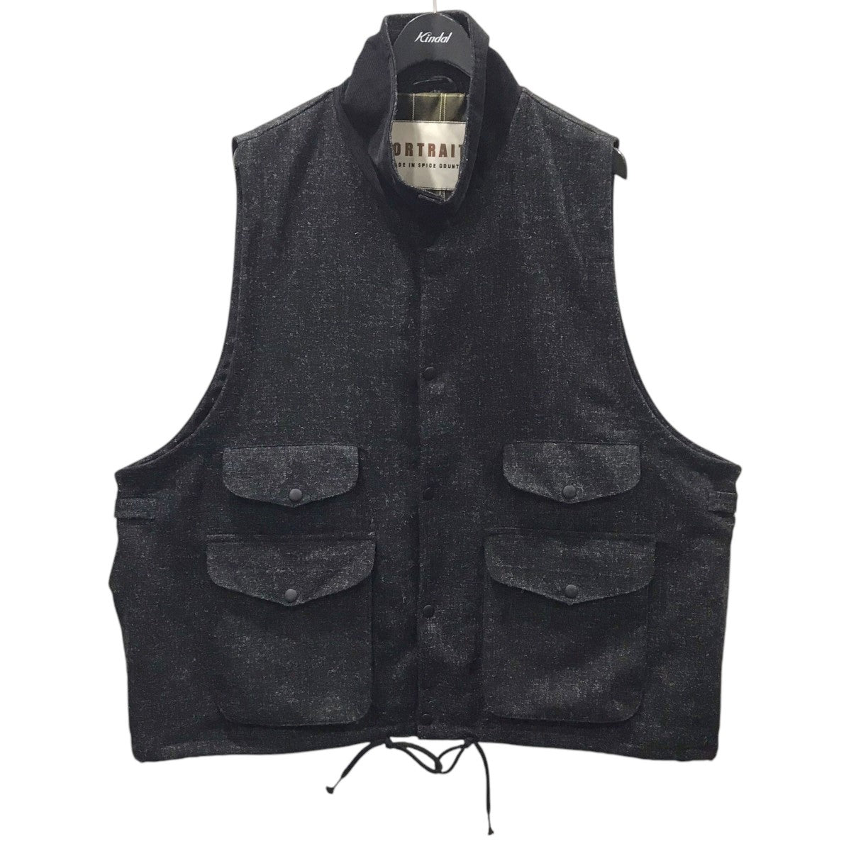 PORTRAITE(ポートレイト) 24AW オーバーベスト Over Vest グレー