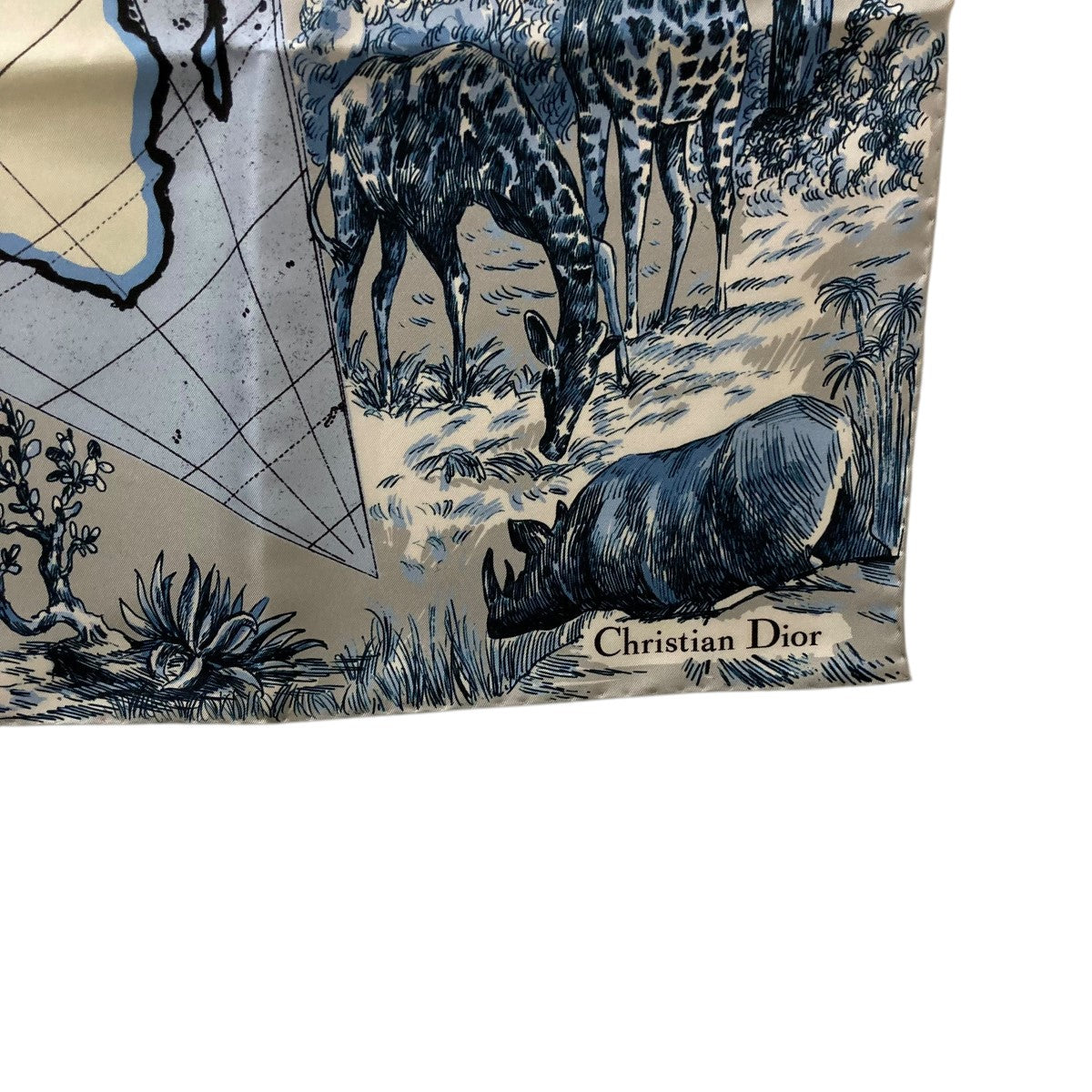 DIOR Around the Worldスカーフ35DAW090IPCD 古着・中古-3枚目のアイテム画像