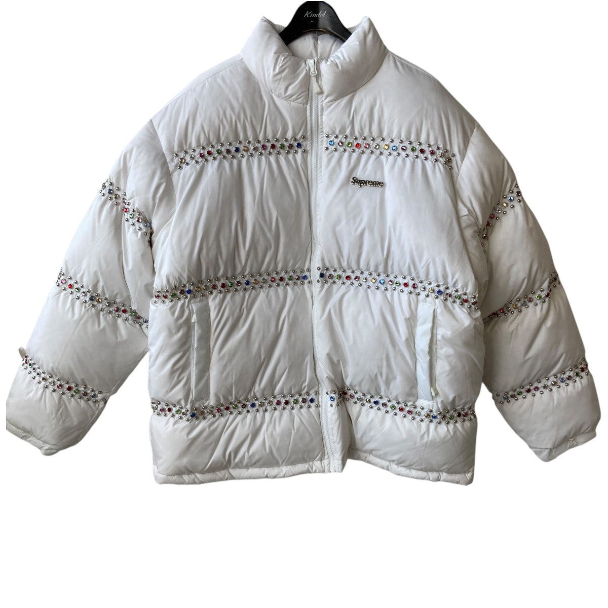 studded puffer jacket 中綿ジャケット