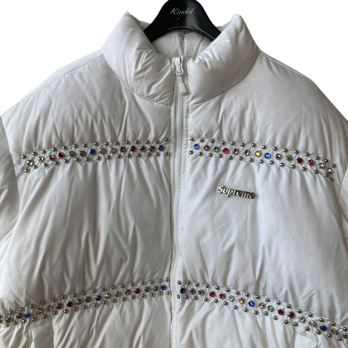 studded puffer jacket 中綿ジャケット
