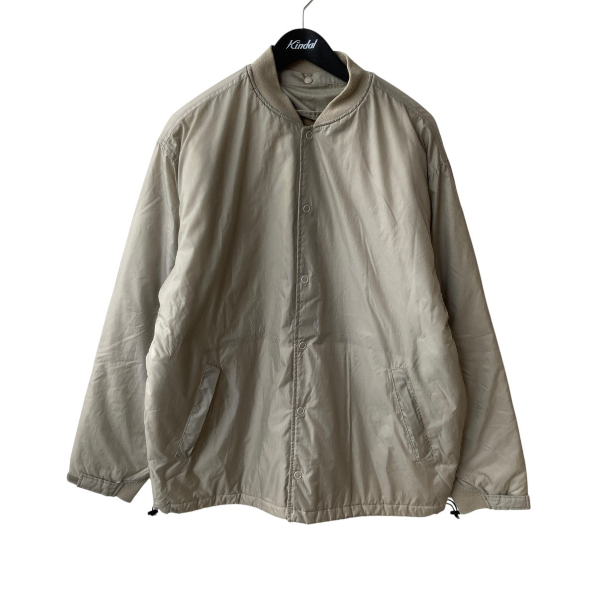 GOOD ENOUGH(グッドイナフ) 裏キルティングコーチジャケット ベージュ