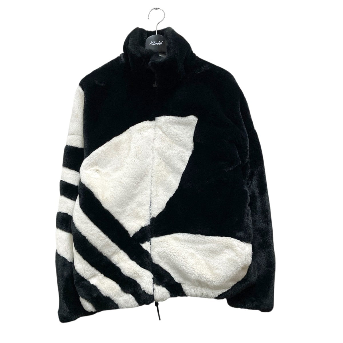 adidas / 21AW/ファージャケット/ビッグロゴ/L/ポリエステル/CRM/HC0324 adidas(アディダス) ビッグロゴプリント ファージャケットHR3483