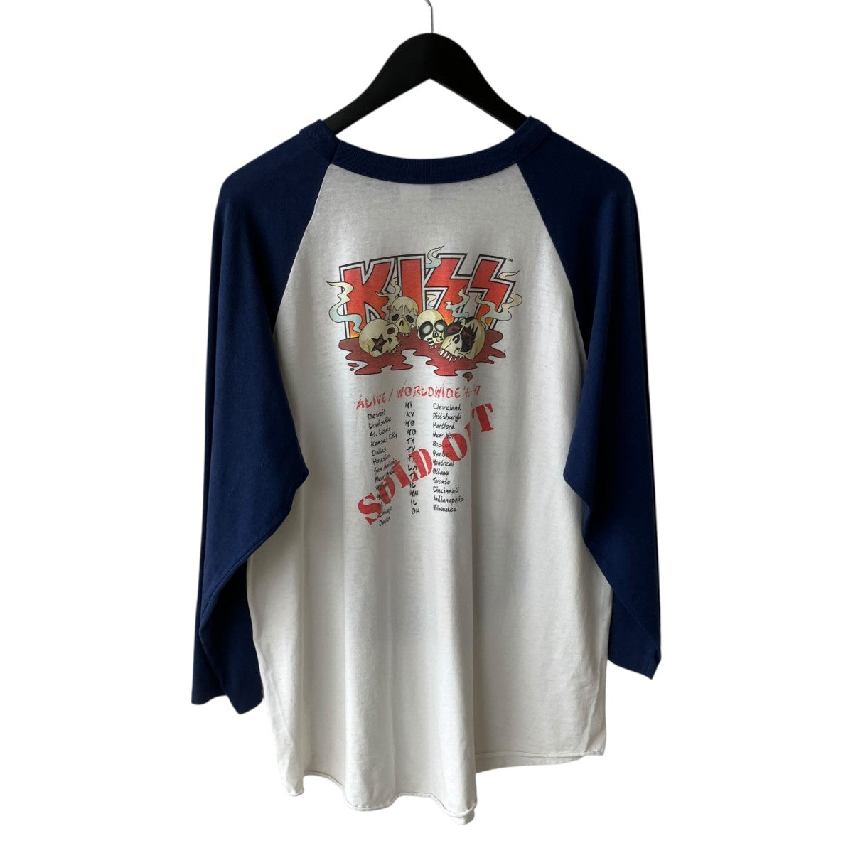 VINTAGE 90sUSA製 ALIVE WORLDWIDE 96-97ロングスリーブTシャツ 古着・中古-2枚目のアイテム画像