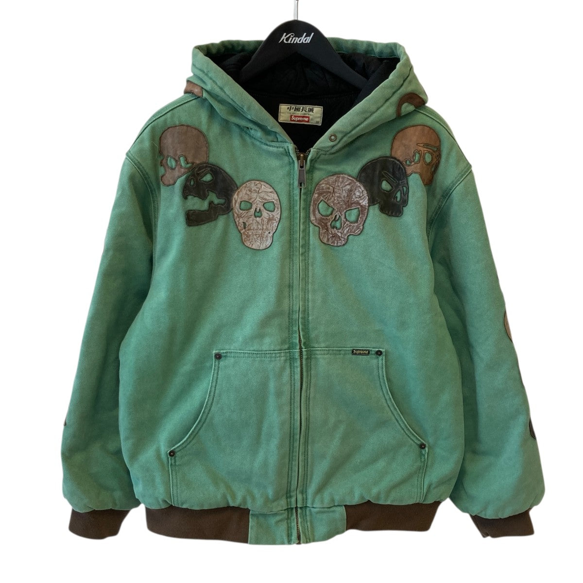 Supreme オリーブグリーン ジャージジャケット Supreme×GREAT CHINA WALL 22AWHOODED WORK JACKETジャケット