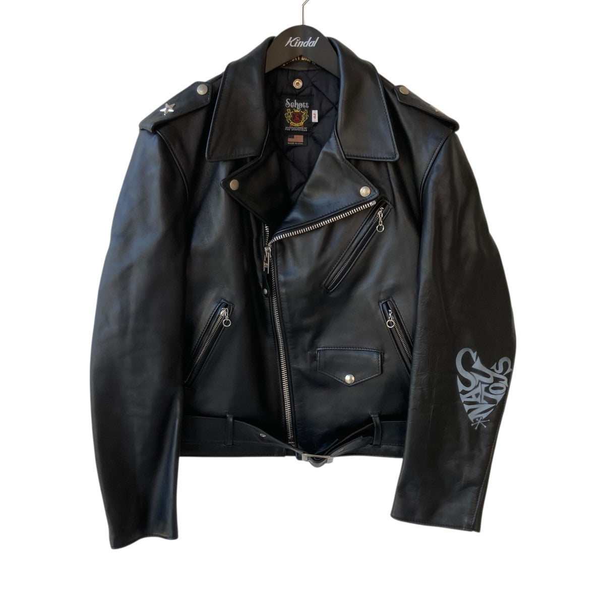 Schott×AMERICAN WANNABE Comic Riderライダースジャケット782-2950025