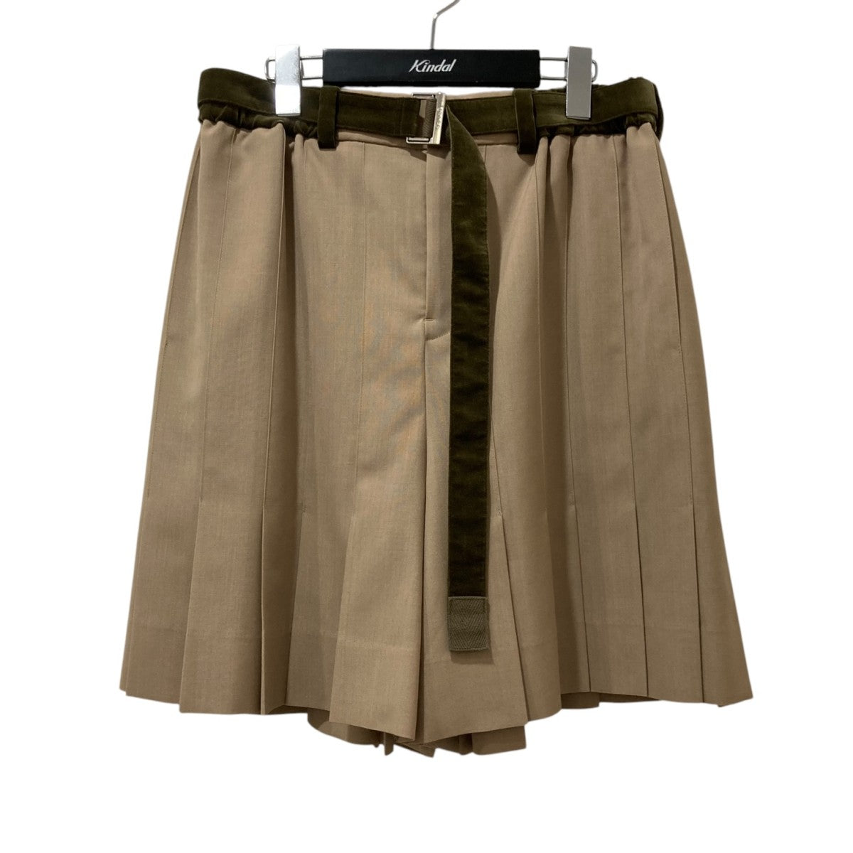 sacai サカイ ショートパンツ M ベージュ 【古着】【中古】【送料無料  