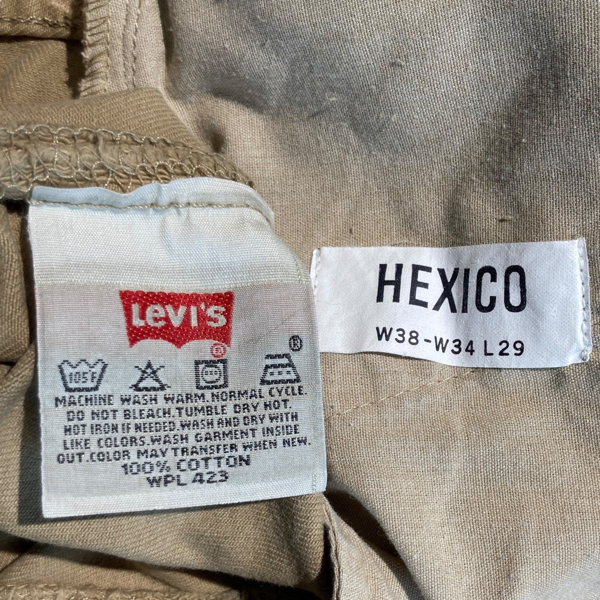 HEXICO Levis リメイクデニムパンツデニムパンツ 古着・中古-5枚目のアイテム画像