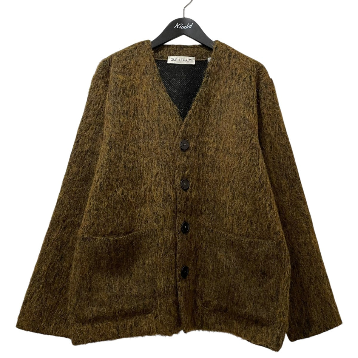 トップス our legacy 21aw mohair cardigan olive 46 OUR LEGACY(アワーレガシー) CARDIGAN OLIVE MELANGE MOHAIR