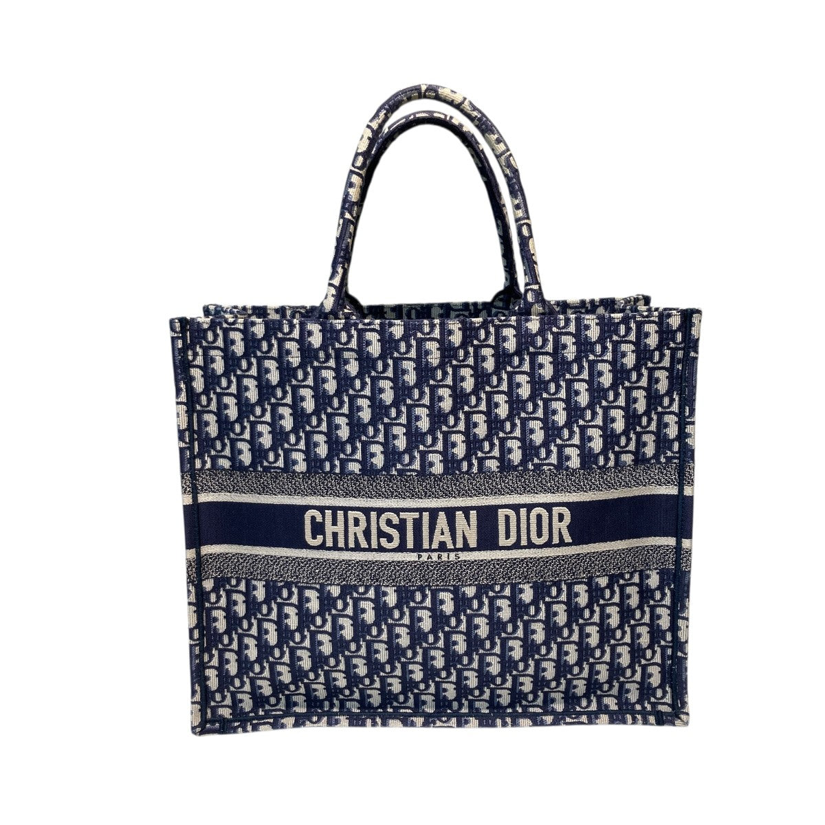 CHRISTIAN DIOR　ブックトート　ミディアム　 ネイビー Dior Book Tote クリスチャン ディオール Christian ブック