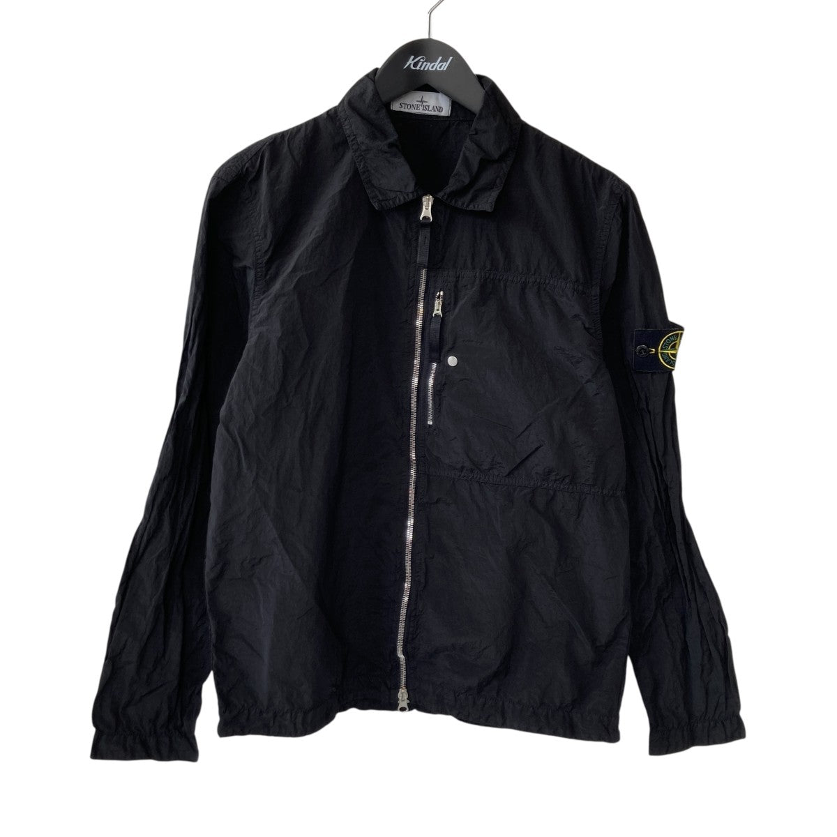 【正規品】STONE  ナイロンメタルオーバーシャツ ストーンアイランドのナイロンジャケットは持ち主に安心感を