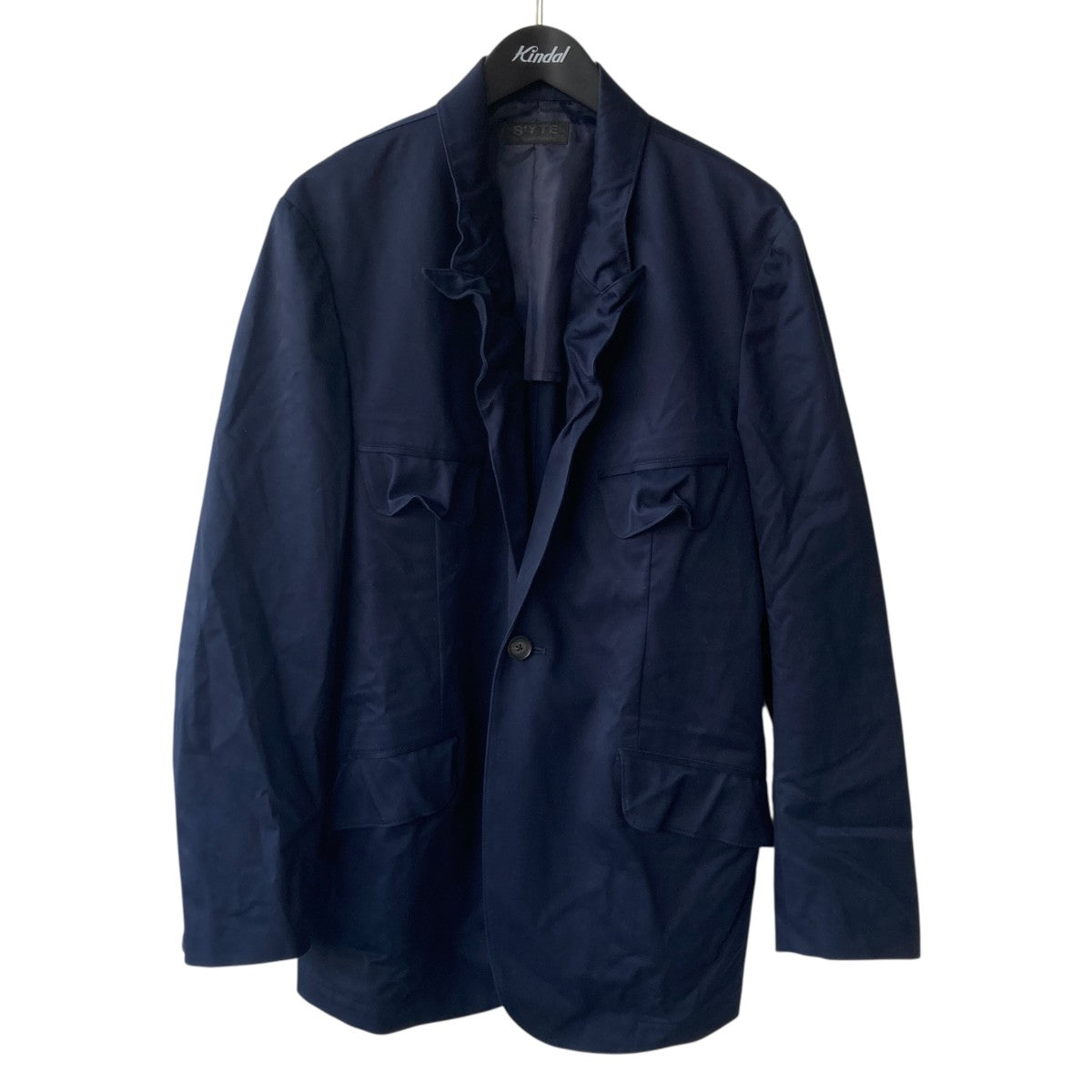 ★ヨウジヤマモト★春夏ネイビー テーラードジャケット！ Yohji Yamamoto ヨウジヤマモト MO-J03-130 Y's for men ワイズ