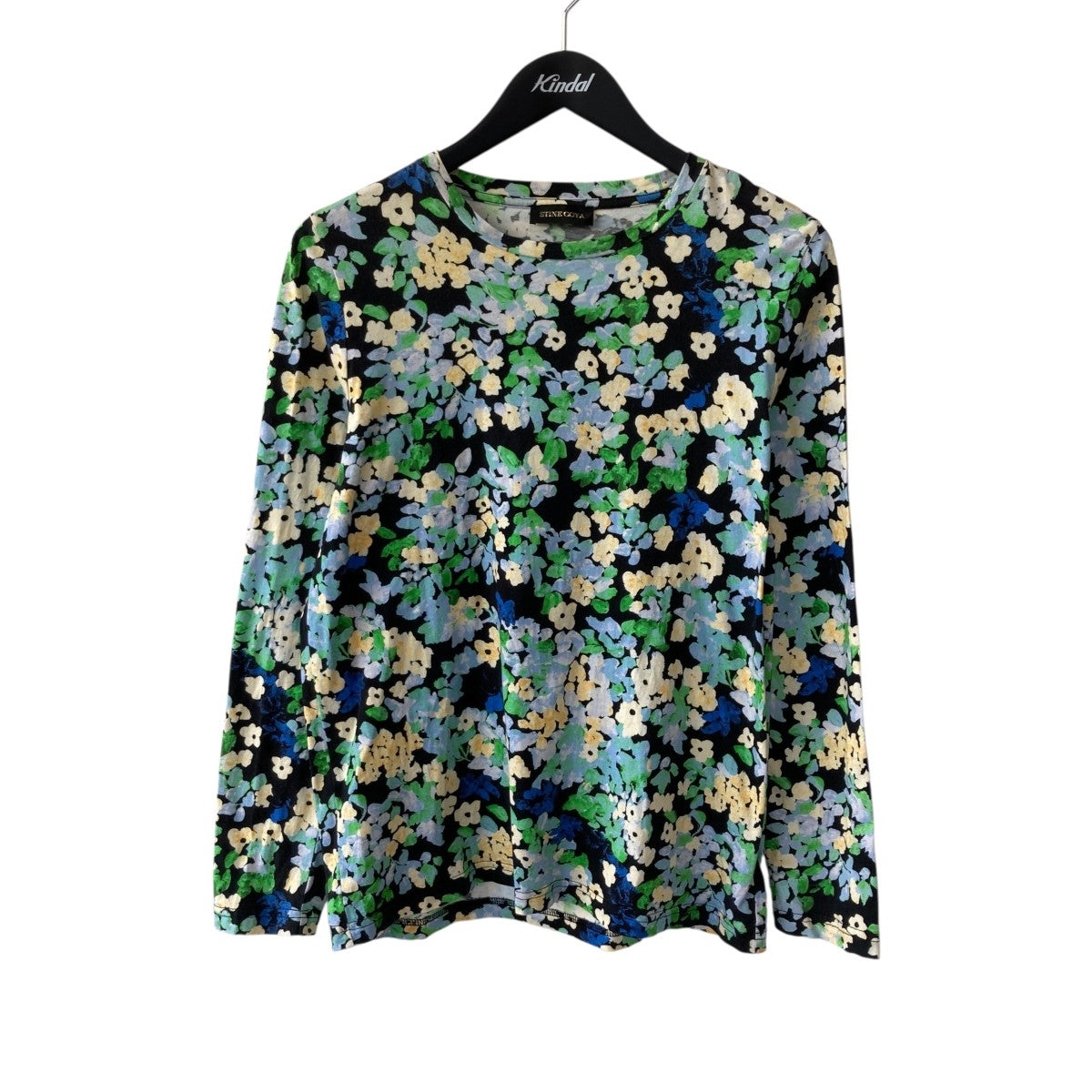 STINE GOYA(スティーヌ ゴヤ) Blue Roxanne Long Sleeve T-Shirt花柄