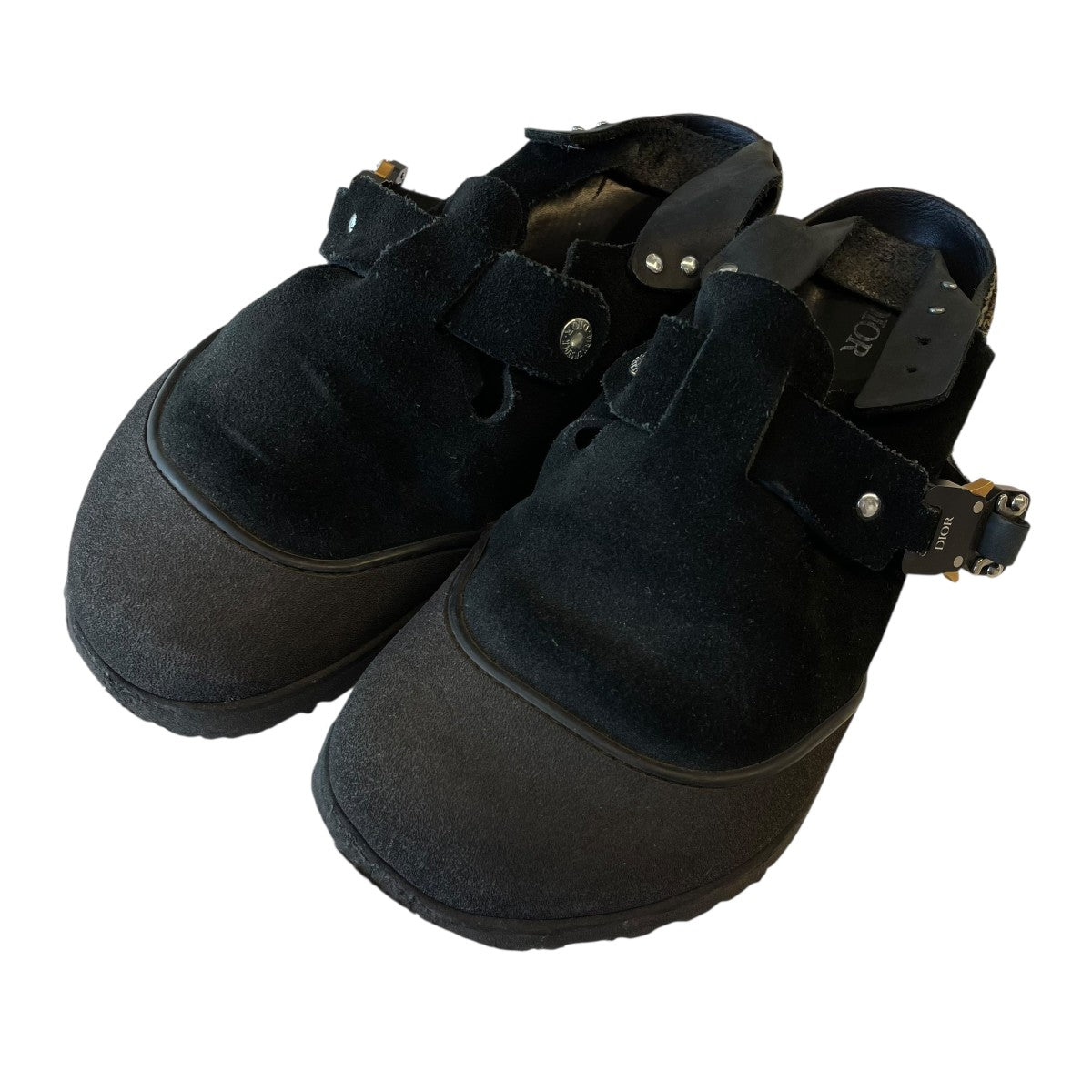 テ*ー様 Dior ブラック ミュール DIOR BY BIRKENSTOCK(ディオール バイ ビルケンシュトック