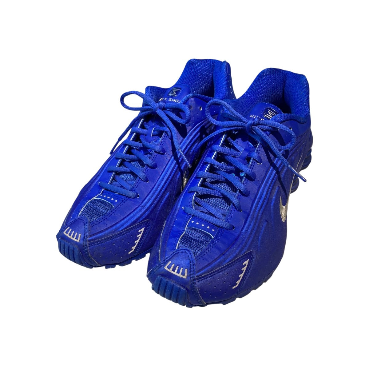 NIKE(ナイキ) Women's Shox R4 Racer Blue and Metallic Silver