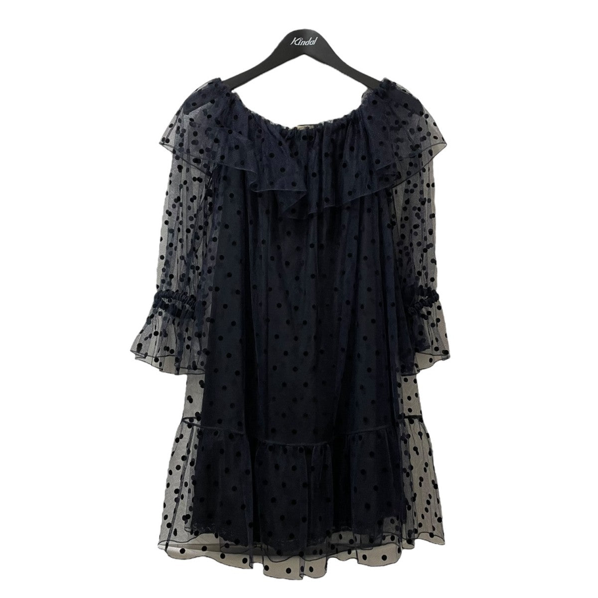 GUCCI ポルカドットチュールドレス 728134 古着・中古-1枚目のアイテム画像