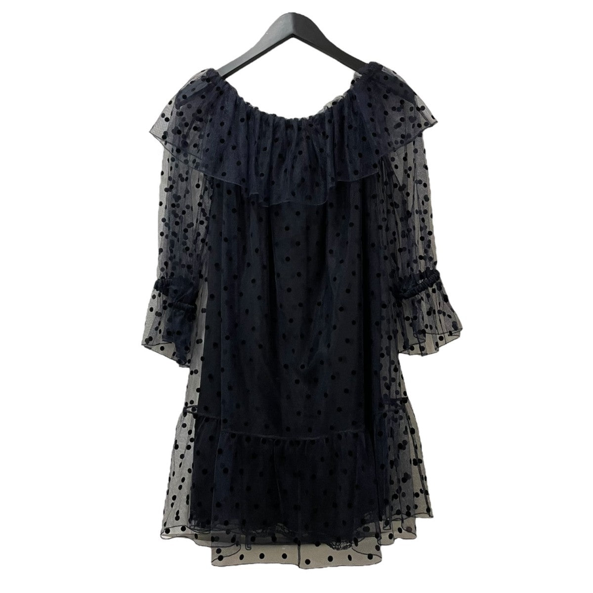 GUCCI ポルカドットチュールドレス 728134 古着・中古-2枚目のアイテム画像