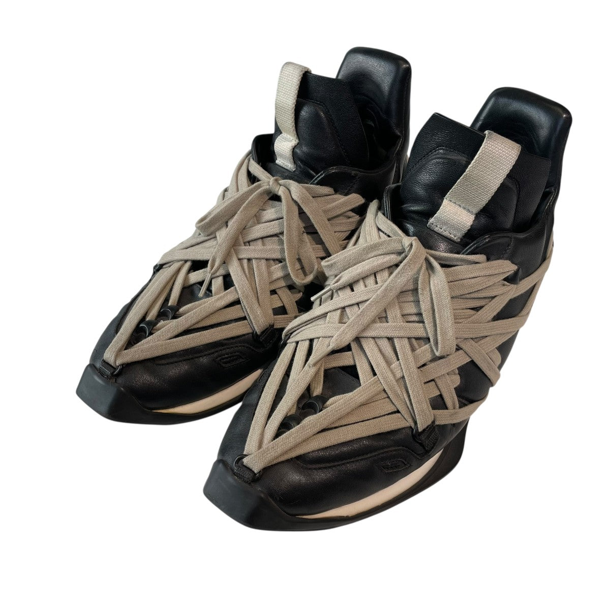 RICK OWENS(リックオウエンス) MAXIMAL RUNNERレザースニーカー