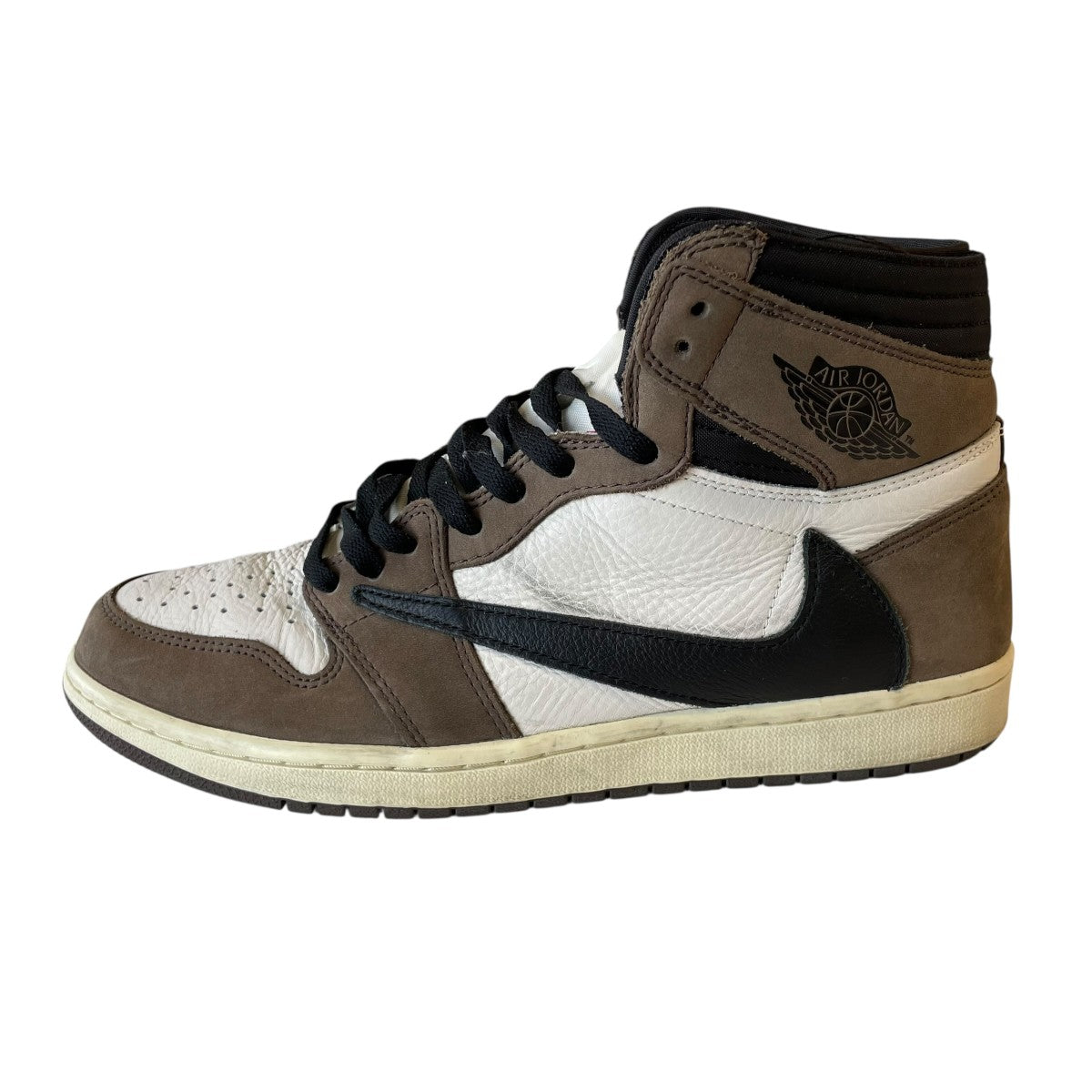 NIKE×Travis Scott Air Jordan 1 Retro High OG TS SP Sail Dark MochaハイカットスニーカーCD4487 100 古着・中古-2枚目のアイテム画像
