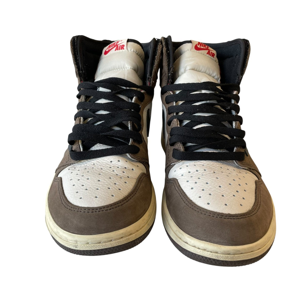 NIKE×Travis Scott Air Jordan 1 Retro High OG TS SP Sail Dark MochaハイカットスニーカーCD4487 100 古着・中古-3枚目のアイテム画像