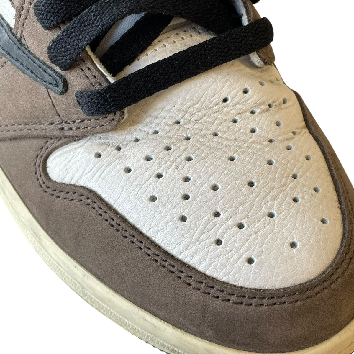 NIKE×Travis Scott Air Jordan 1 Retro High OG TS SP Sail Dark MochaハイカットスニーカーCD4487 100 古着・中古-7枚目のアイテム画像