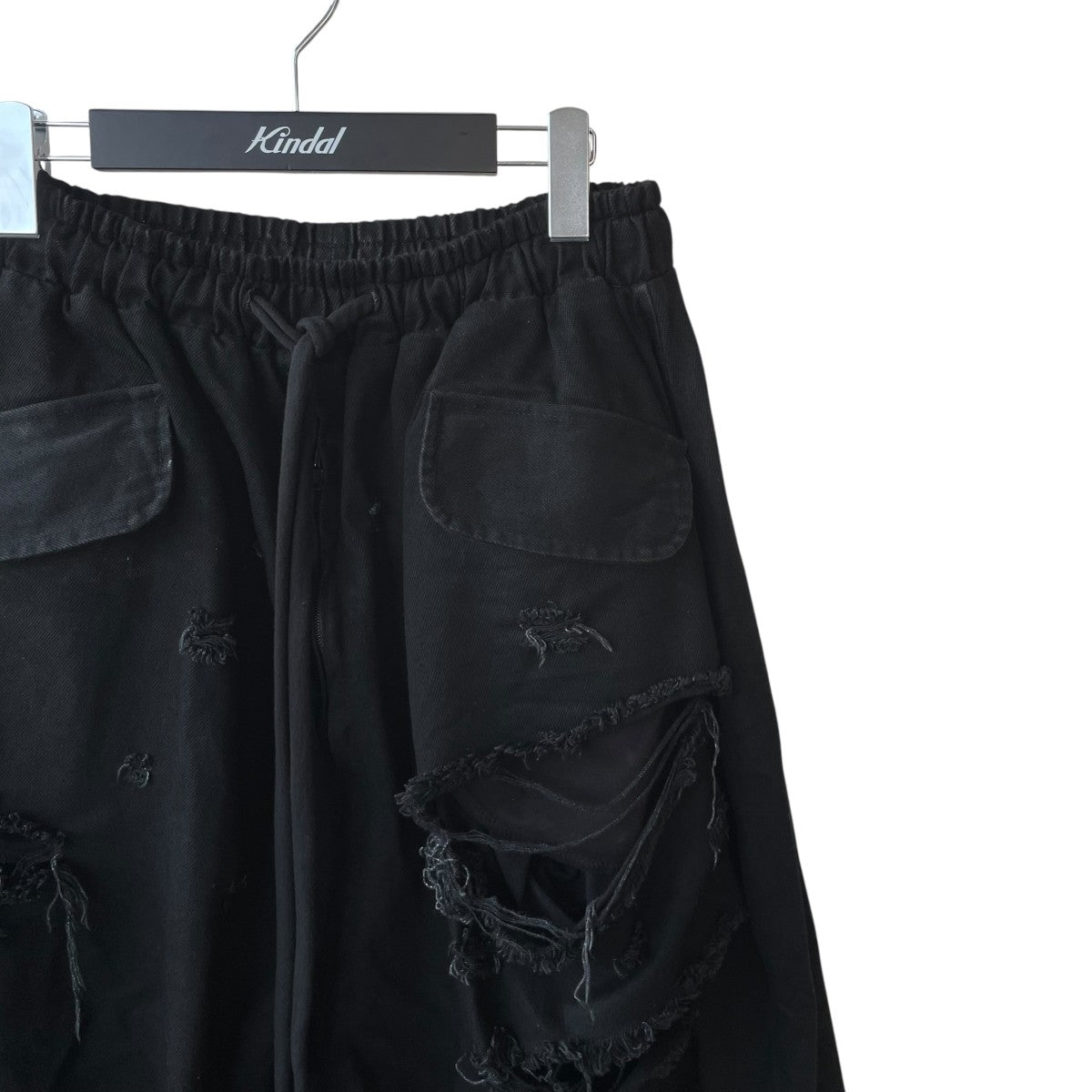 25SSZIP OFF UNDERWEAR DENIMワイドパンツ