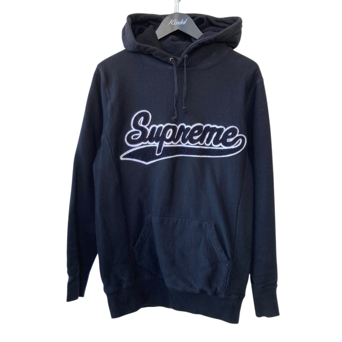 Supreme(シュプリーム) ロゴ プルオーバーパーカー ブラック サイズ S