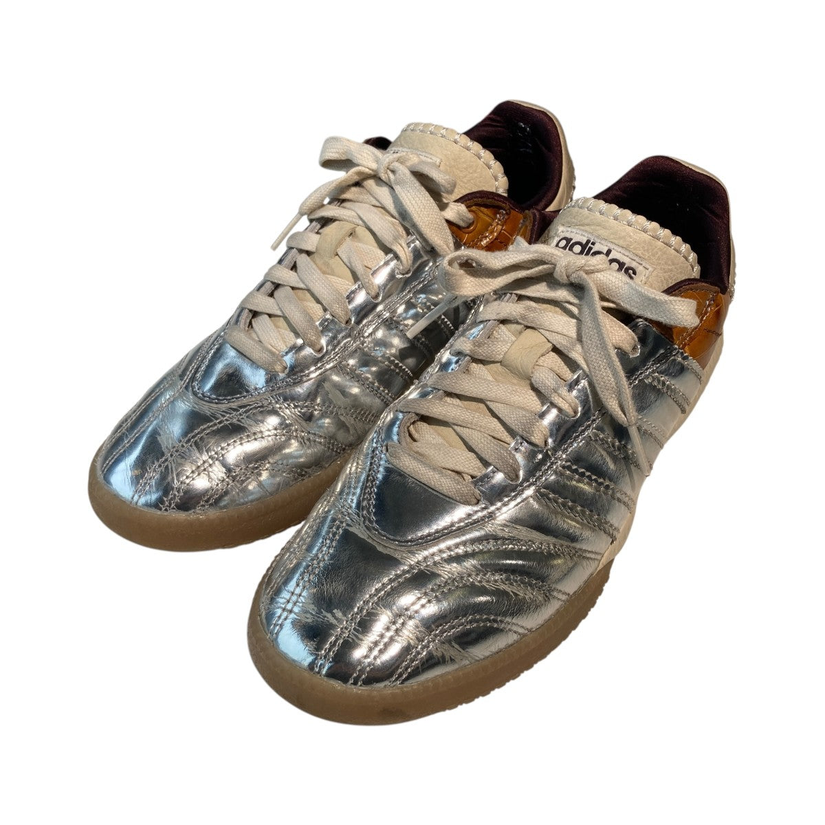 adidas × WALES BONNER / ローカットスニーカー/26.5cm/SLV/IH5777 adidas×WALES BONNER WE MN SAMBA METALLICローカットスニーカーIH5777