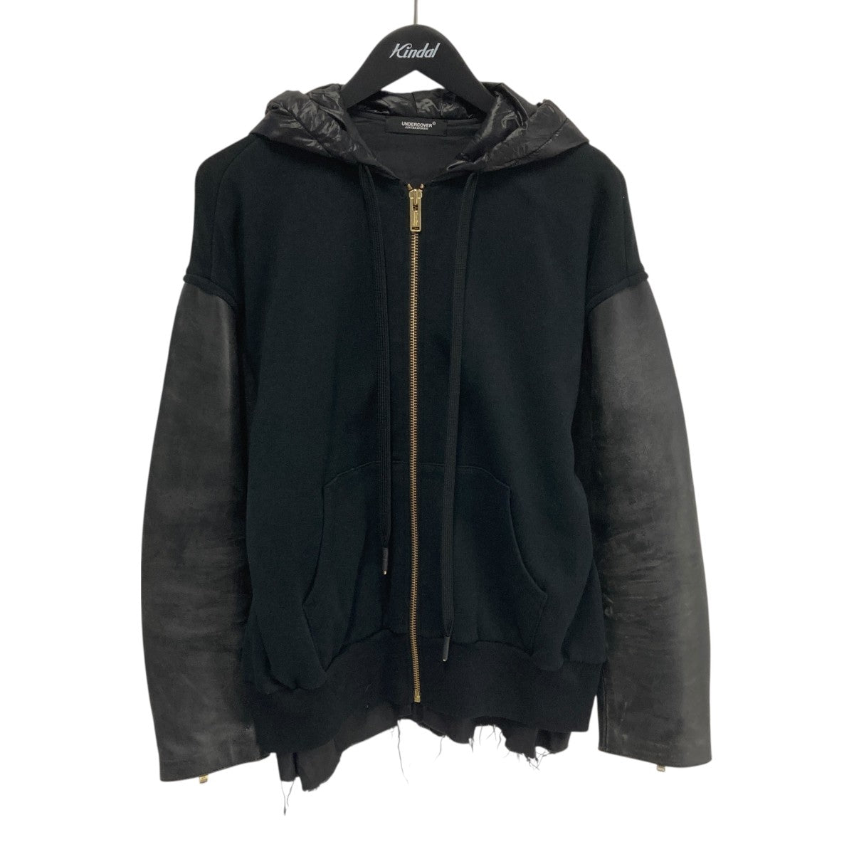 UNDERCOVER(アンダーカバー) レザー切替ジップパーカーUC2C1804