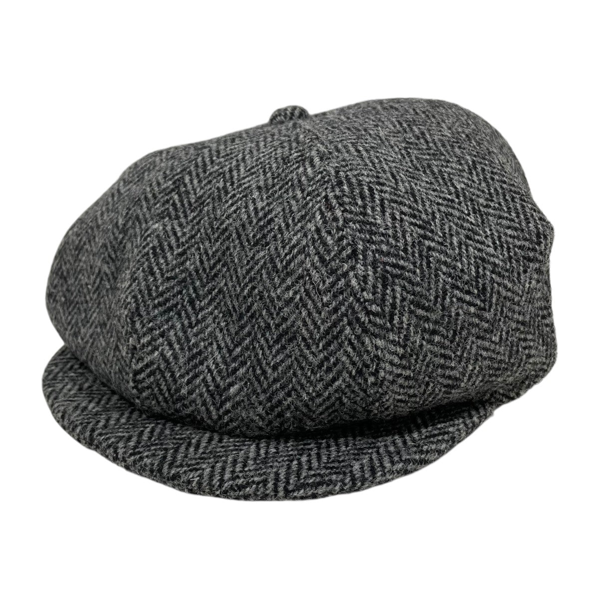 Harris Tweed×McCoy's ヘリンボーンキャスケット グレー サイズ 7 1/2