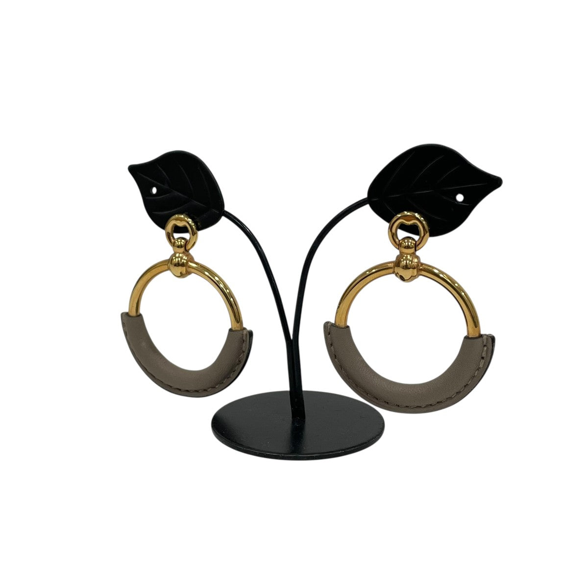 HERMES(エルメス) ループグランピアス エトゥープ×ゴールド｜【公式