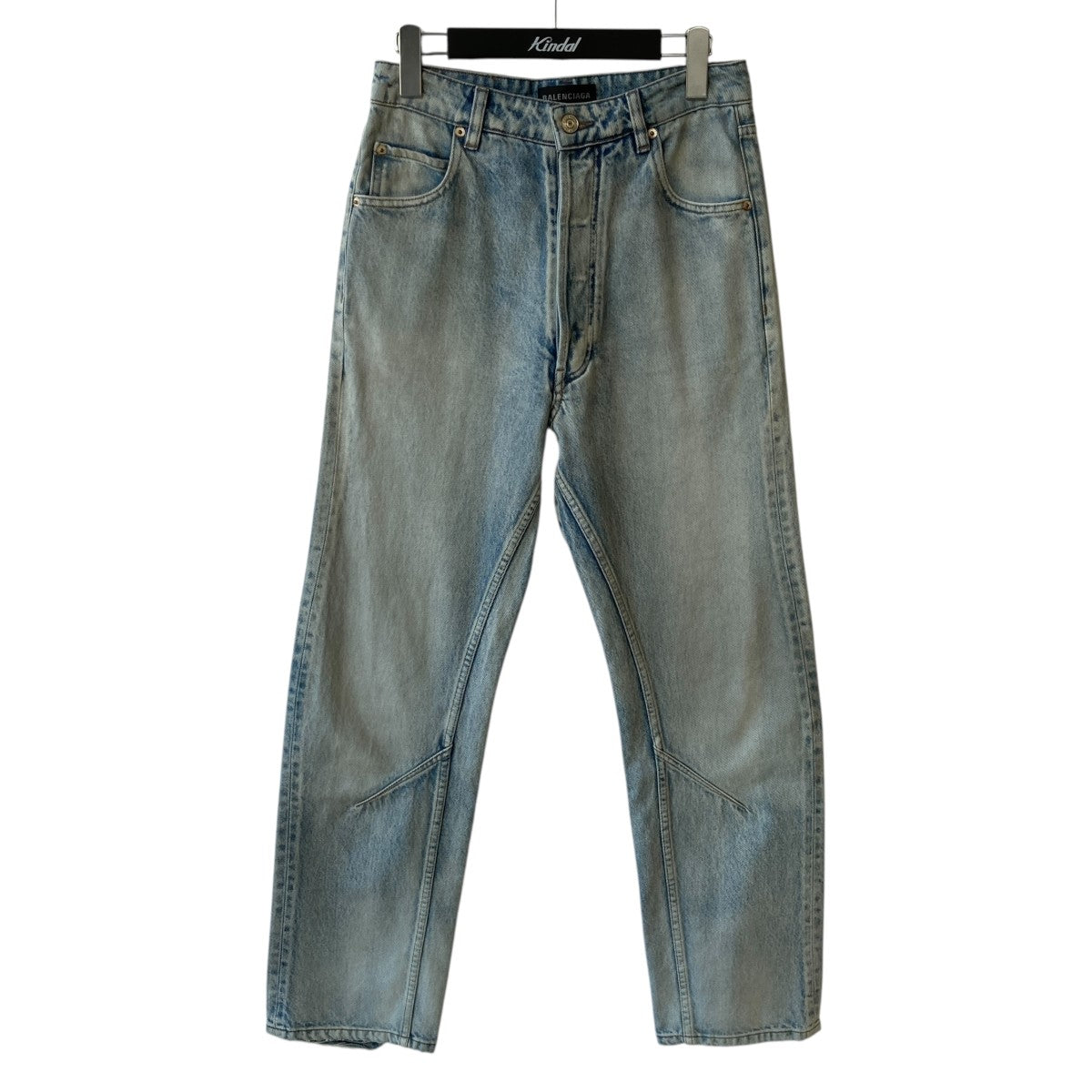 BALENCIAGA(バレンシアガ) 裾ダメージ加工デニムパンツ767972 767972