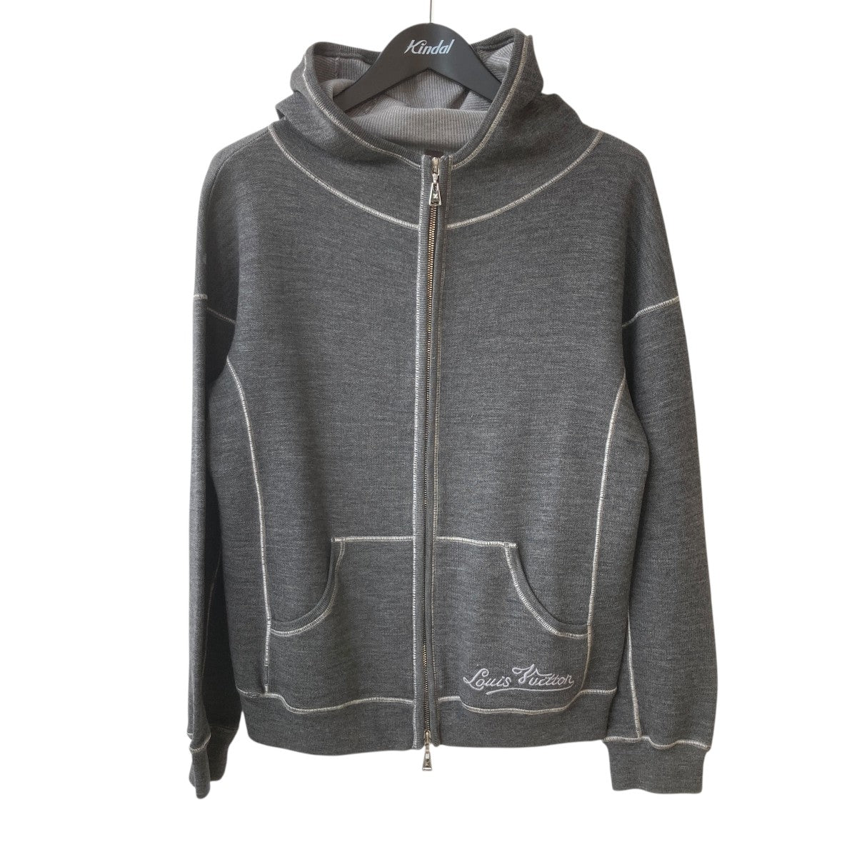LOUIS VUITTON(ルイヴィトン) ジップパーカー グレー サイズ S｜【公式