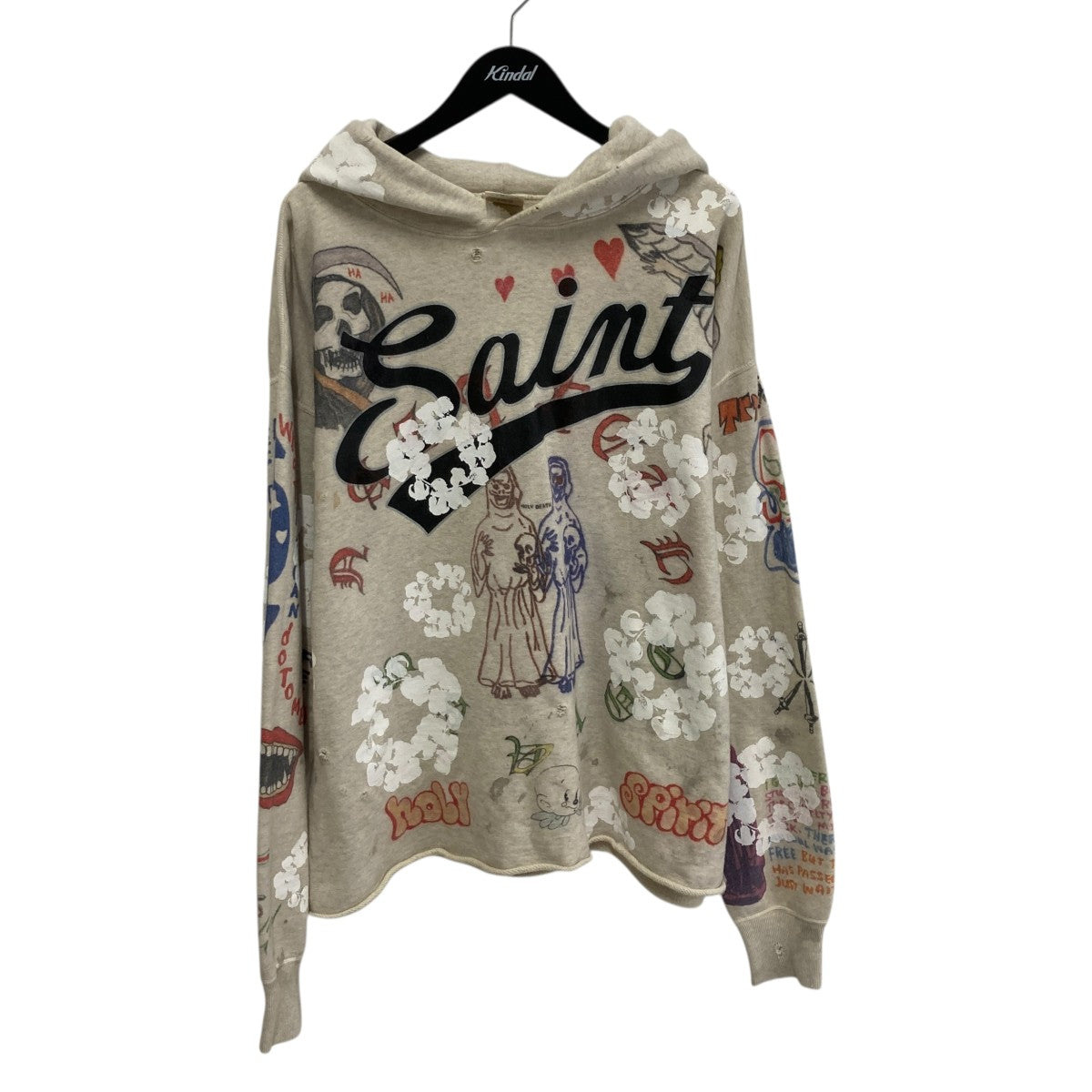 SAINT MICHAEL×Denim Tears 22SSHOODIE GREENAFFITTIパーカーSM-S22