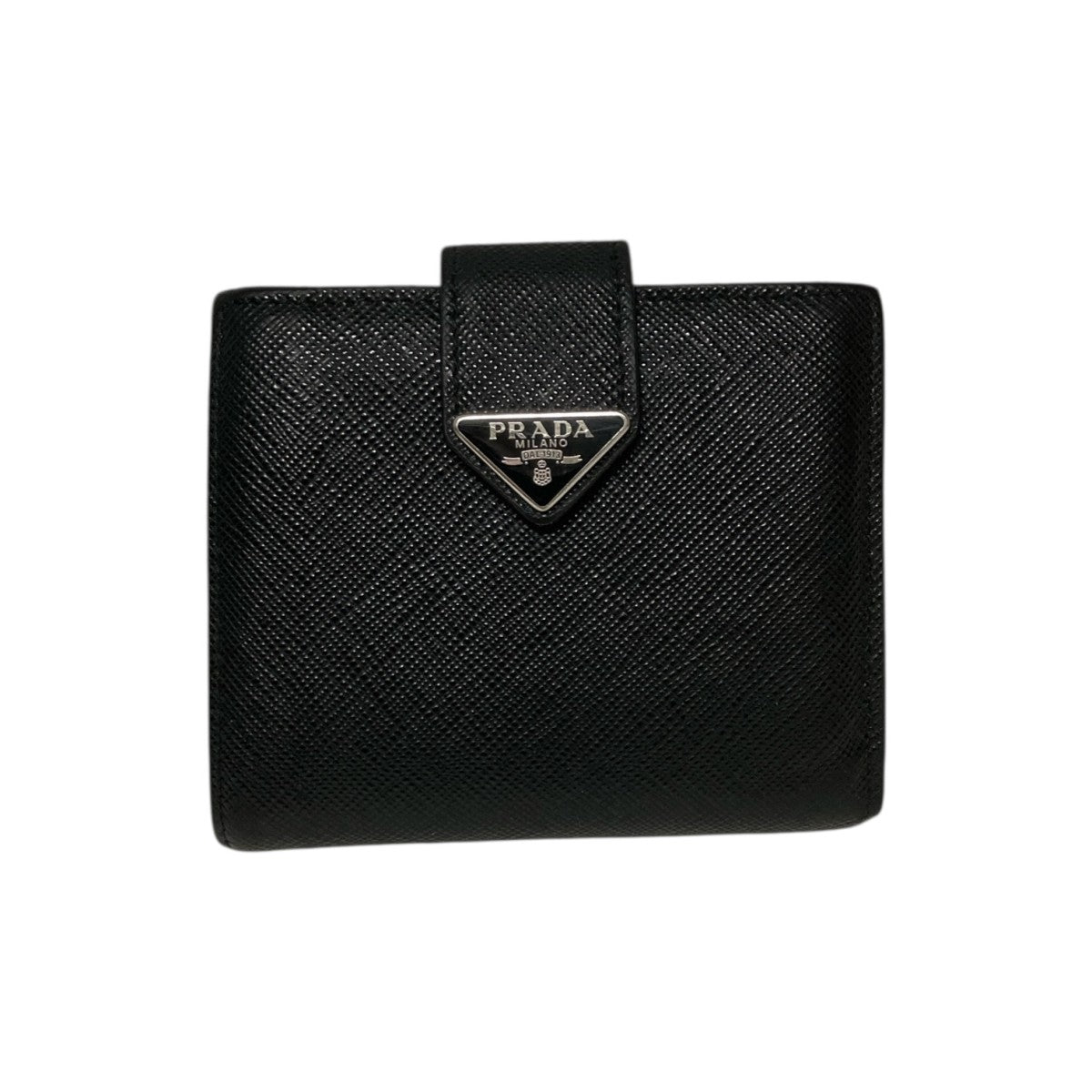 チロ子】 人気カラー プラダ サフィアーノ 二つ折り財布 ライトブルー