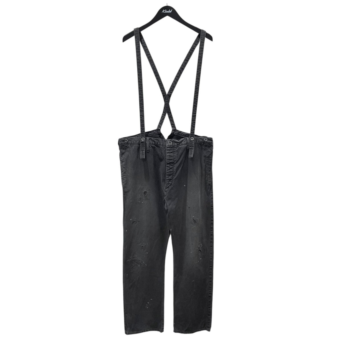 パンツ visvim 21AW TRAVAILLER BRACES PANTS DMGD VISVIM(ビズビム) 21AW ダメージ加工サスペンダーパンツ TRAVAILLER