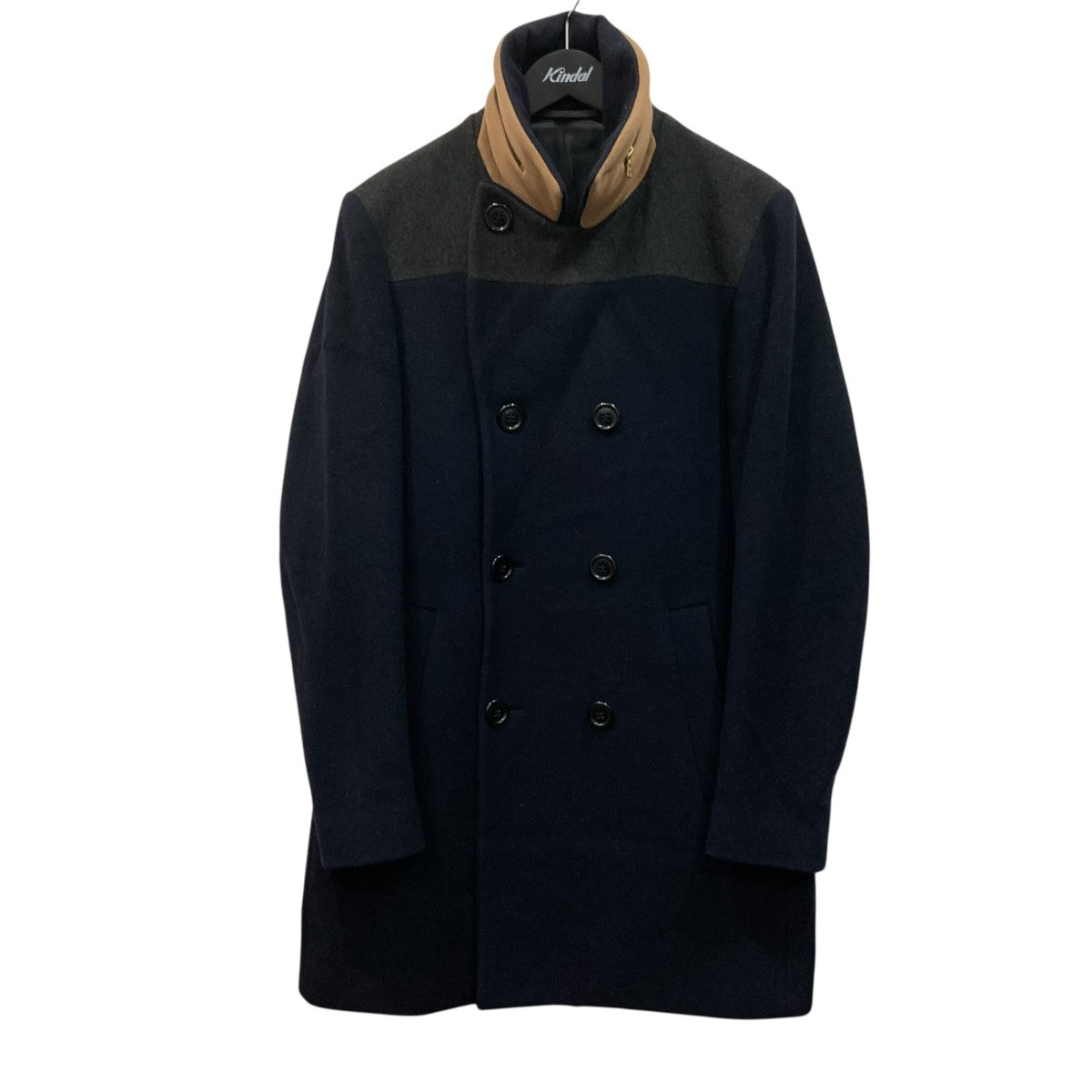 PS Paul Smith カシミヤ混 チェスターコート 42サイズ PS Paul Smith(ピーエスポールスミス) チェスターコート ネイビー