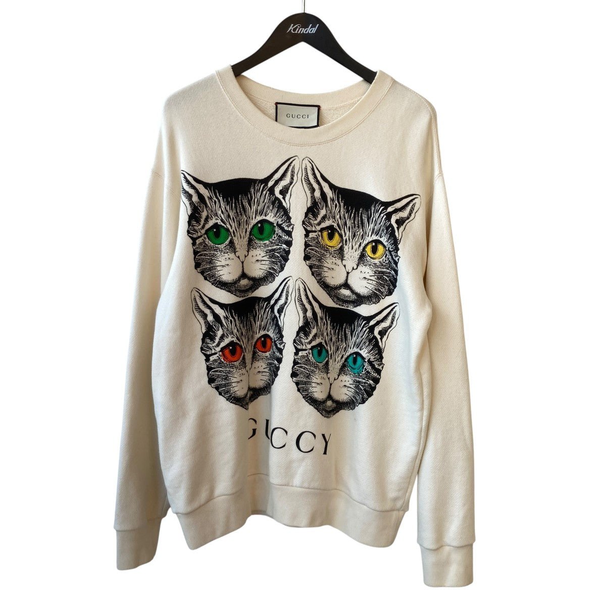 GUCCI(グッチ) 18ssCatスウェットトレーナー469250 469250 アイボリー